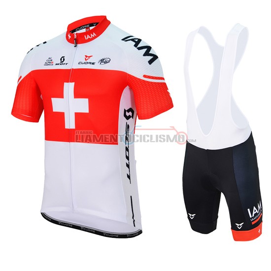 Abbigliamento Ciclismo IAM 2017 rosso e bianco